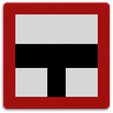 Aluminium DOR Scheepvaartbord B.9a verplicht niet het hoofdvaarwater op te varen of over te steken - levensduur 20 jaar - afmeting 600x600mm