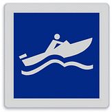 Aluminium DOR Scheepvaartbord E.21 snel varen voor kleine schepen toegestaan - levensduur 20 jaar - afmeting 600x600mm