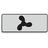 Aluminium DOR Scheepvaartbord F.4.1 categorie aanduiding - levensduur 20 jaar - afmeting 800x270mm