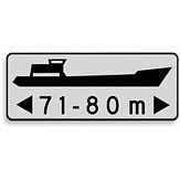 Aluminium DOR Scheepvaartbord F.4 categorie aanduiding - levensduur 20 jaar - afmeting 800x270mm