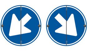 DOR 20 jr - model D02l / D02r - 1-klap - 600 mm Ø