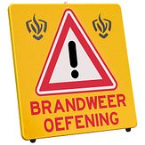 Aluminium bordstandaard - Brandweeroefening -600x600 mm