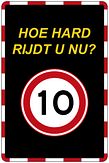 DOR 20 jr - Hoe hard rijdt u nu? - 400x600 mm