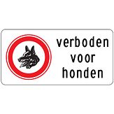 DOR 20 jr - model 3 - Verboden voor honden - 400x200 mm