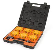 MegaFlare - 6 units in koffer - Amber - 12&24/230V