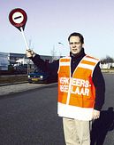 Stopbord - verkeersbrigadiers