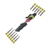 AMP superseal set - 0,5 mm²~1,5 mm² - 6-polig - per 4 stuks