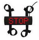 Stopmatrix - klitt./plug - 26x8cm - spiegelschrift - STOP/POLITIE