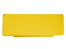 Visor zonneklepbord blanco - geel