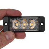 LEDflitser plat - 3LED - XA1 amber - 12/24V