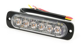 LEDflitser SuperThin H06 6LED XA2 amber - 12/24V - Auto-DIM