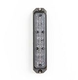 LEDflitser Ultra Slim vlak - 6LED - XA2 amber- 12/24V - Verticaal