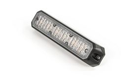 LEDflitser - Ultra Slim vlak - 12LED DUAL rood/wit - 12/24V 