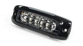 LEDflitser JXT06 - 6LED - XA1 amber - zwarte rand - 12/24V