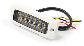 LEDflitser JXT06 - 6LED - XA1 amber - witte rand - 12/24V