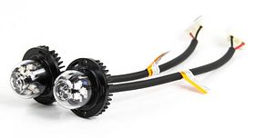 i-LED-inbouwflitsers - complete set - amber - 12/24V