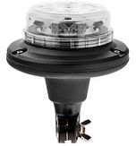 Flitslamp LPB - DIN/pijp - TA1 amber/transparant - 12/24V