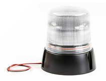 Flitslamp B18 - vlak 3P HOOG - TA1 amber/transp. - 12/24V