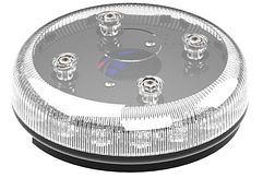 Tornado B47 LED Beacon - blauw TB2/transp - 1-punts - 12/24V