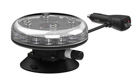 Tornado B47 LED Beacon - amber TA2/transp - zuignap - 12/24V