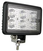 LED-Voertuigwerklamp - zwarte rechthoekige kap - 12-24 volt