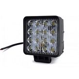 LED-werklamp KM vierk. - 16x3 watt - 10/30 volt - spot&flood