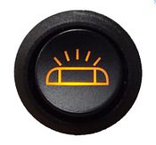 Wipschakelaar BI-color flitsbalk symbool / logo oranje