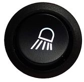 Wipschakelaar BI-color spot links symbool / logo wit 