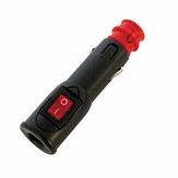Sigarettenplug - verlichte aan/uit knop - 8A - 12/24V
