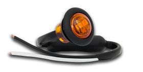 Serie 181 - LED lamp rond -contour zijkant -amber-12/24 v
