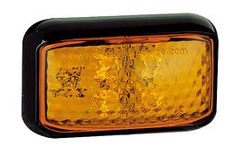 Serie 35 - 4 LED contour markering zijkant amber- 12/24 volt