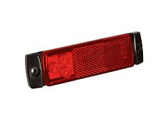 Serie 129 LED markeerlicht - rood - 12/24 volt
