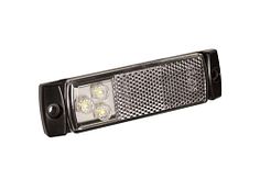 Serie 129 LED markeerlicht - wit - 12/24 volt