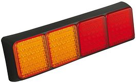 Serie 100 quad (2xrem/achter: 2xknipper) 12/24v