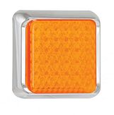 Serie 80 - LED enkel - knipperlicht - 12/24V - chrome