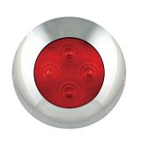 Instap-bijverlichting - 75mm - 12 volt - rood