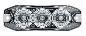 Serie 11 - 3LED knipperlicht - amber/transp.- achter- 12/24V