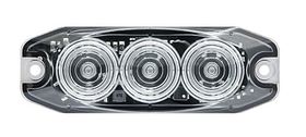 Serie 11 - 3LED achteruitrijlicht - wit/transp. - 12/24V