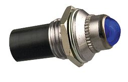 LED Controlelampje - 12mmØ - blauw - 12 volt