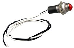 LED Controlelampje - 12mmØ - rood - 12 volt