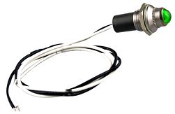 LED Controlelampje - 12mmØ - groen - 24 volt