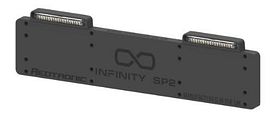 Kentekenflitser Infinity 2x6LED XB2 blauw voor 12/24V