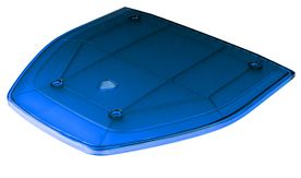 Raiden - toplens - blauw - eindstuk - 32 cm