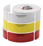 Orafol contourmarkering - rood- hard/gesegmenteerd- 50mm/10m