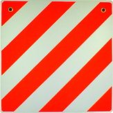 Bord lange lading - o/w - PVC - 2 gaten - 500x500x3 mm