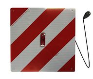 Bord lange lading - r/w -alu-4 gat-lamp/stek/10m-500x500x2mm