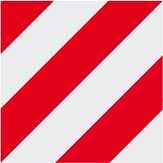 Sticker lengte/breedte - r/w - kl2 - 423x423 mm