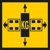 Bord zware lasten - gl/zw - alu - kl1 - 500x500x2mm
