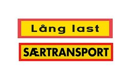 Bord Lang last/SAERTRANSPORT alu kl1 gl/rood dz 1200x400x2 mm