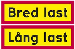 Bord Bred last/Lang last alu kl1 geel/f.rood dz 900x300x2mm